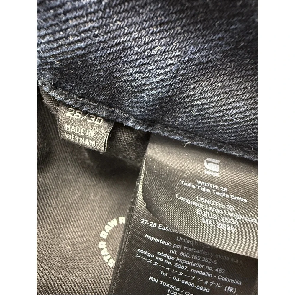 G-Star Raw Kate Boyfriend Dark Wash Gold Denim Jeans 28x30 D15264-B767-B815